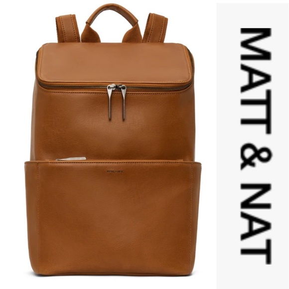 Matt & Nat Handbags - NWT Matt & Nat Dean Backpack in Chili
